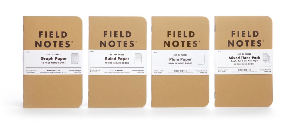 Field Notes Original Kraft Pocket Size 3-Packs