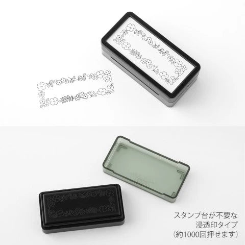 Midori Flower Pre-Inked Stamp