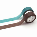 mt Washi tape upcycle tape set of 2:light blue x gray purple