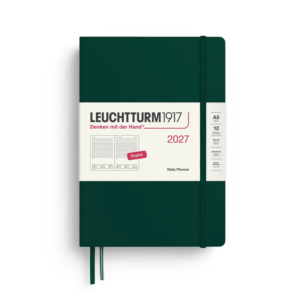 Daily Planner 2027, 12 Months, Ruled