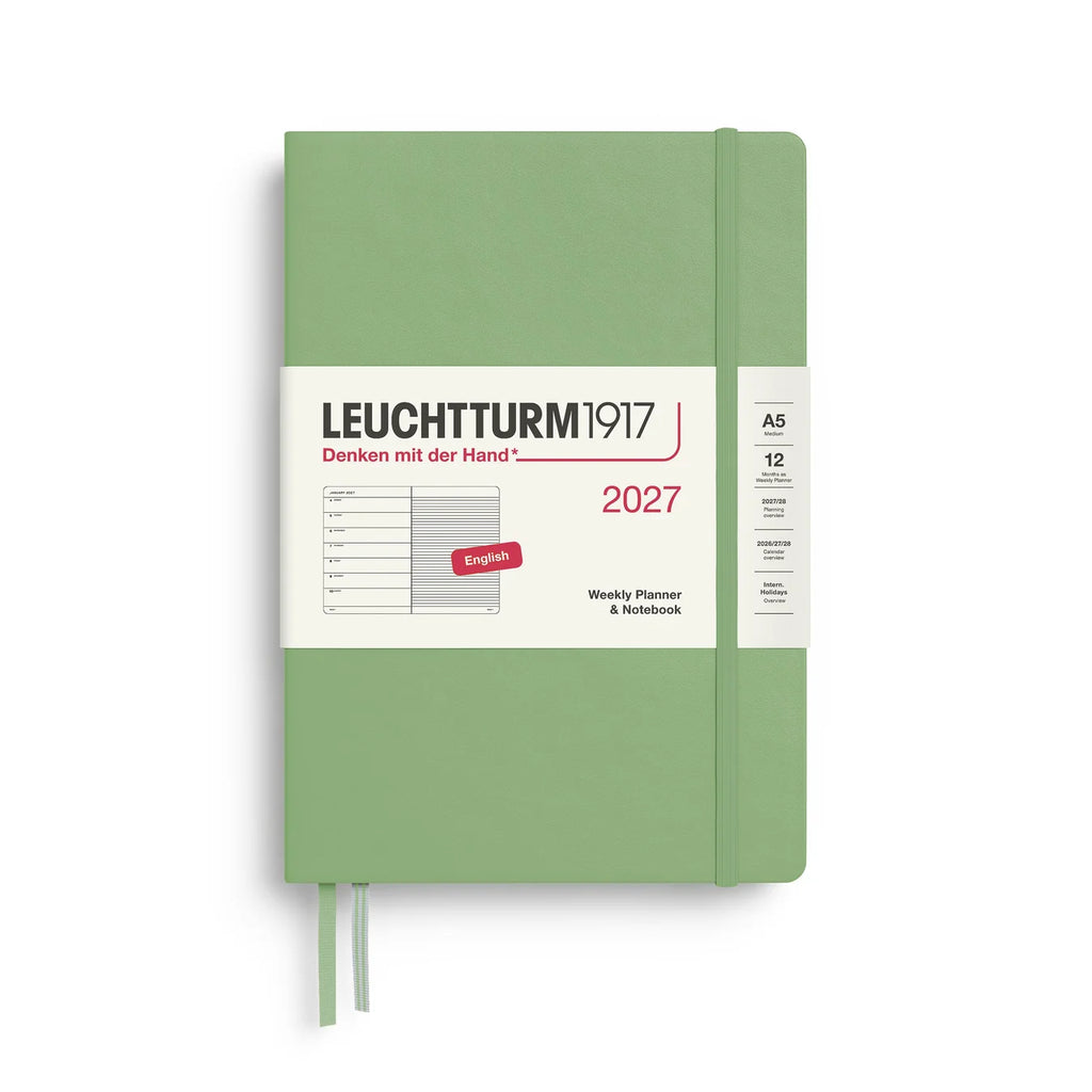 Weekly Planner & Notebook 2027, 12 Months, Ruled