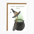 Happy Halloween Witches Greeting Card