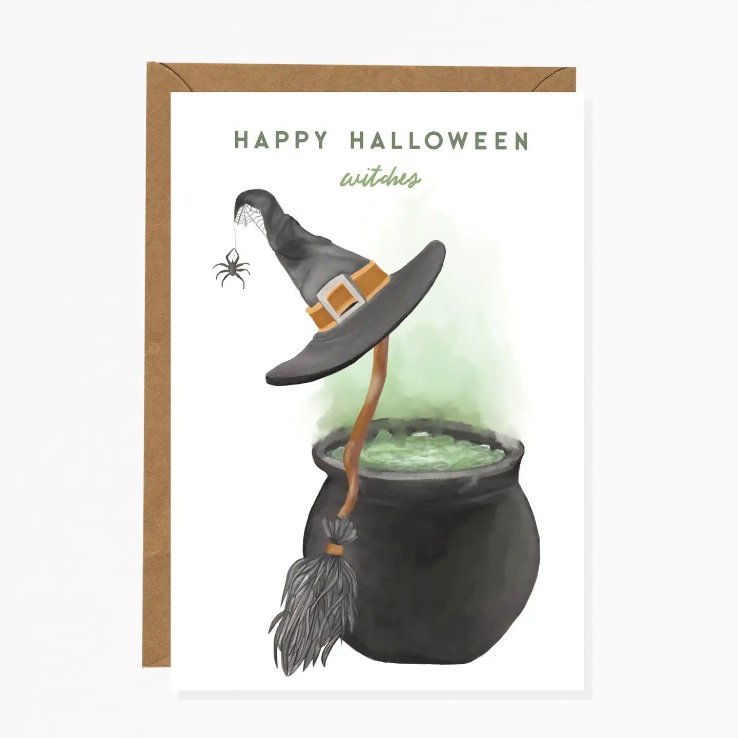 Happy Halloween Witches Greeting Card