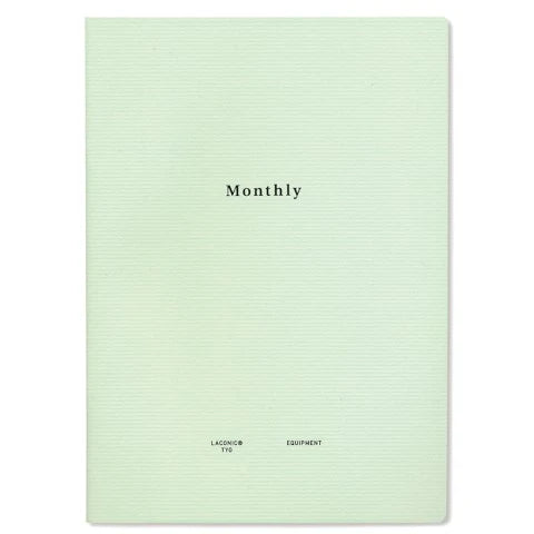 Laconic Style Notebook- Monthly