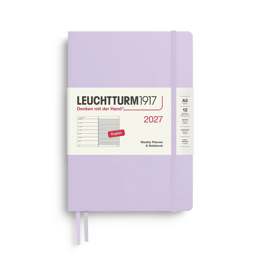 Weekly Planner & Notebook 2027, 12 Months, Ruled