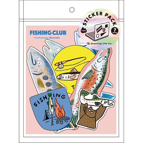 Greeting Life x Okataoka Sticker Pack - Fishing Club