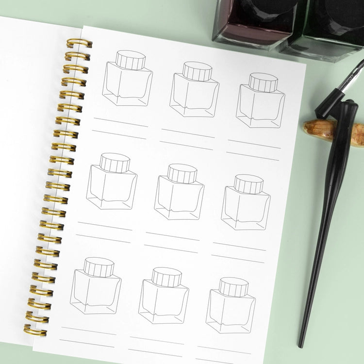 Ink Color Swatch Notebook A5