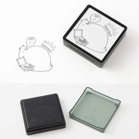 Midori Paintable Pre-Inked Stamp - Takeout