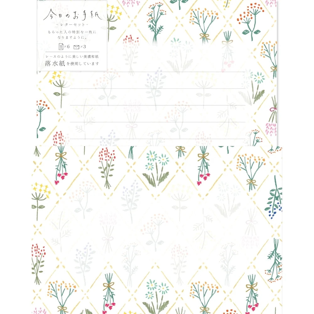 Furukawa – Today’s Letter Set – Dried Flowers