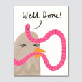 well-done worm card