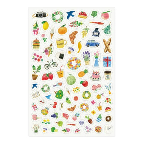 Midori Yuru Log Sticker Motif